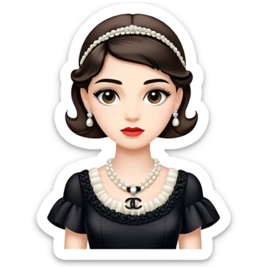 Coco Chanel fancy Girl sticker