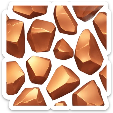 Copper ore sticker