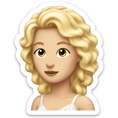 Aphrodite with blonde hair  sticker