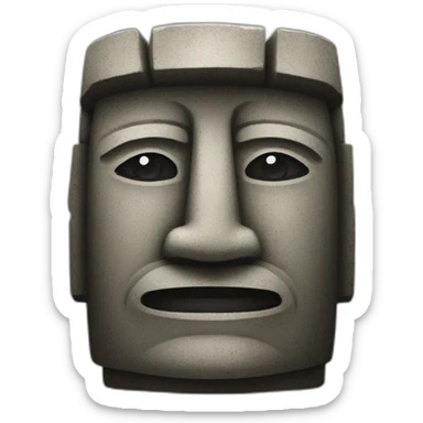 Limestone moai  sticker
