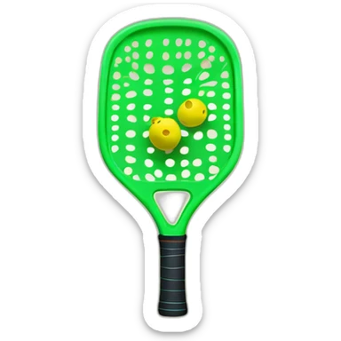 Pickleball racquet sticker