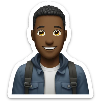 Urban Area with a guy smiling sticker