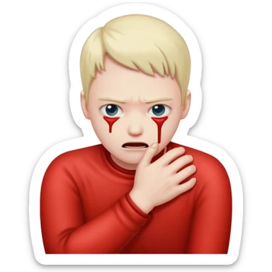 😳 strangling itself  sticker