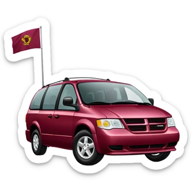 Deep Cranberry dodge caravan 1999 sticker