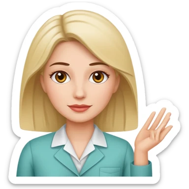 A female therapist sticker