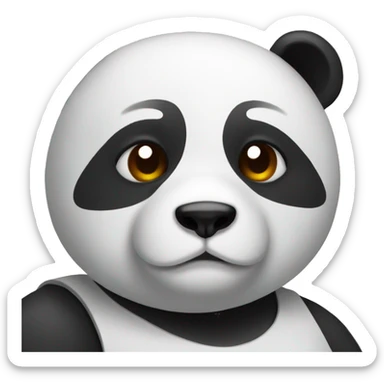 panda injured sticker