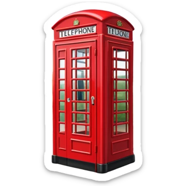 London telephone box sticker