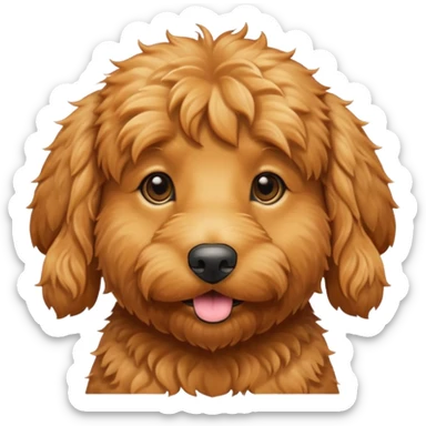 Ginger golden doodle  sticker