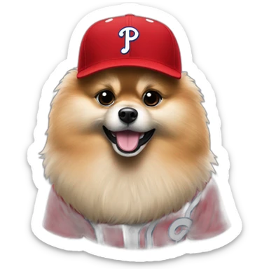 pomeranian bryce harper philadelphia phillies sticker