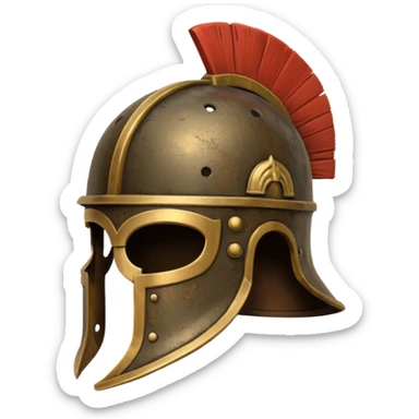 Old roman helmet sticker
