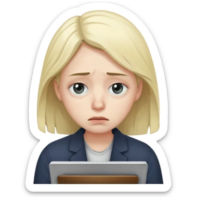 A person working with no pay sticker