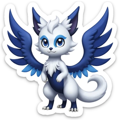 Meowstic-Noibat-Absol-fusion (full body) sticker