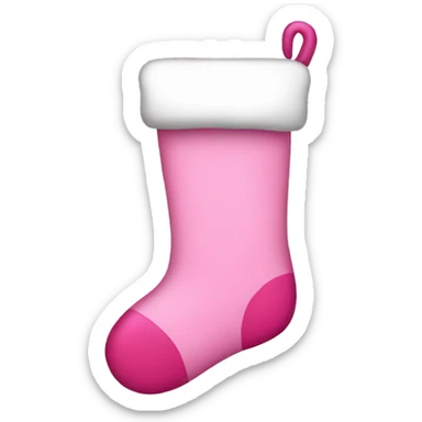 Pink stocking  sticker