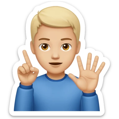 Flipping someone off sticker