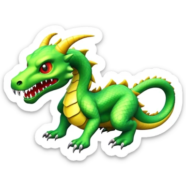 3d-isometric-scary-monster-Dewfang-Serpent sticker