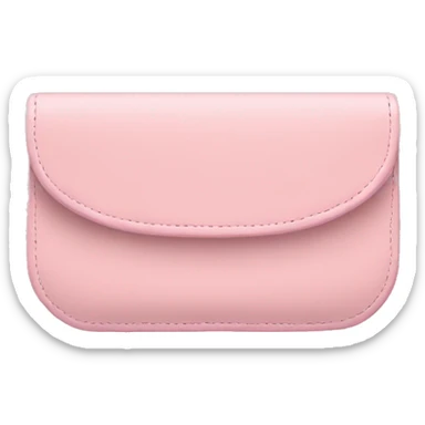 Pastel pink empty wallet  sticker