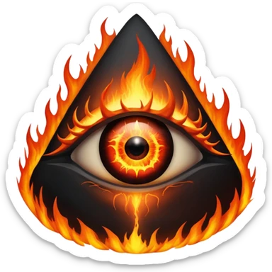 Eye of Sauron in Mordor sticker