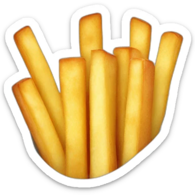 a french fry and a baguette  sticker