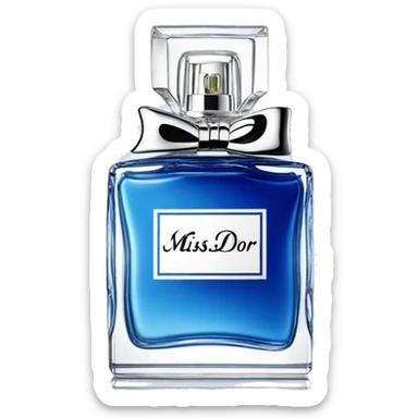 Miss Dior pefume in blue  sticker