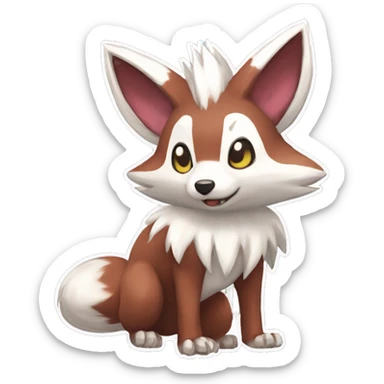 Lycanroc Rocruff Furret Zigzagoon sticker