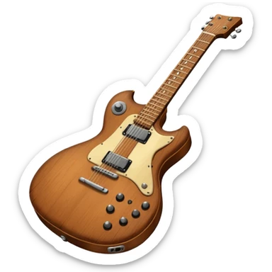 electro guitar with case sticker