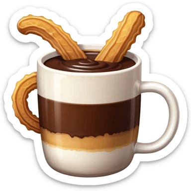 Churros con chocolate sticker