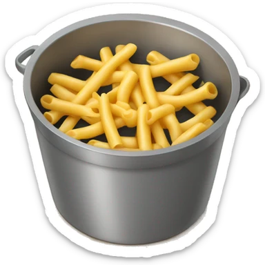 Macaroni in a pot sticker