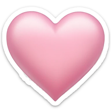 Light pink heart sticker