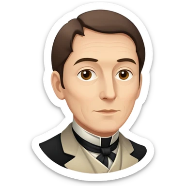 portrait of Robert Owen sticker