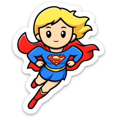 Supergirl from DC comics sticker