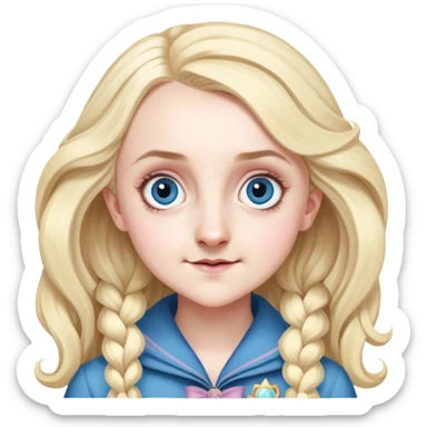Evanna Lynch is Luna Lovegood in harry potter sticker