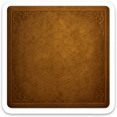 Render the front cover of the folder as a separate image, preserving the exact style, color, and texture from the reference image. The background should be transparent. This is attempt 2. sticker