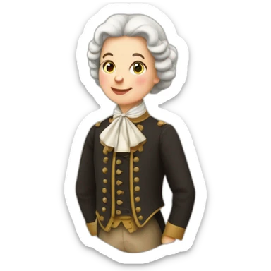 Une fribourgeoise en habit traditionnel sticker