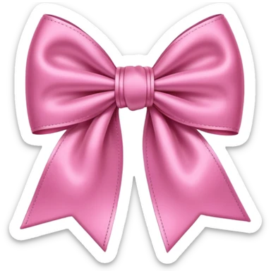 Pink bow emoji sticker