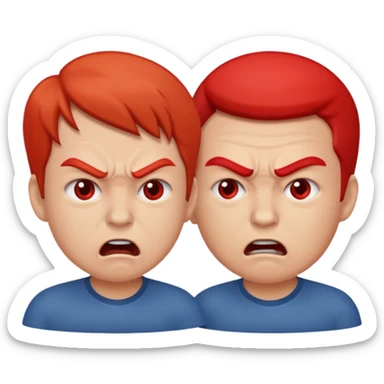 when two people argue sticker