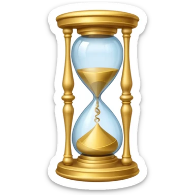 fancy ornate disney hourglass sticker