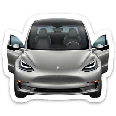 Tesla model 3 stuck in traffic sticker