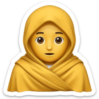 blanketed human sticker