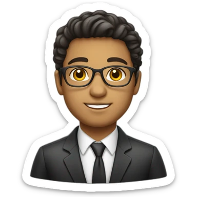 brazilian white young lawyer sticker