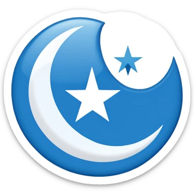 Somalia flag but with shahada in the middle sticker