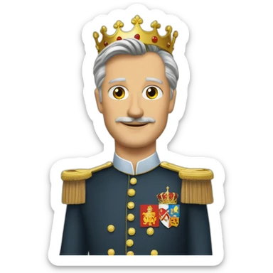 king Philippe of Belgium approved sticker