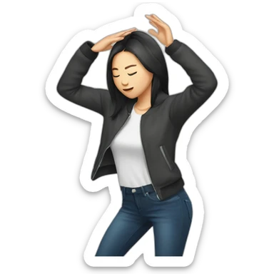 dabbing jessica wu sticker