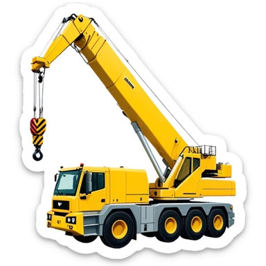 Crane - Liebherr LTM 1200-5.1 (Model Year: 2022) (Iconic colour: Yellow) sticker
