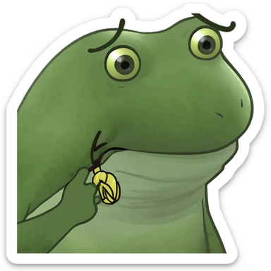 a secluded hair braid  sticker