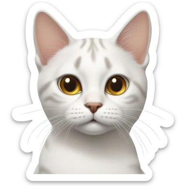 Realistic indoor cat looking at you sticker