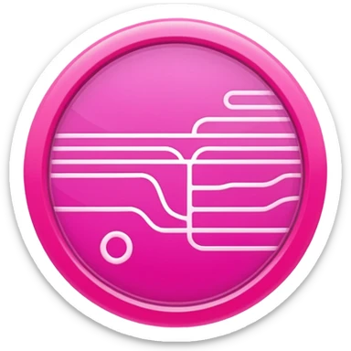 pink big gps map lines sticker