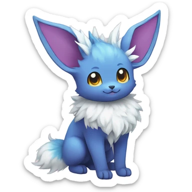 Colorful Kawaii Eeveelution-Cute-Pokémon-fusion full body sticker