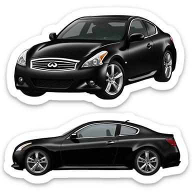 Infiniti G37 all blacked out with a ducklip spoiler sticker