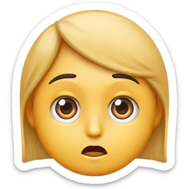 Emoji that has side eye and it’s like “what the hell” sticker