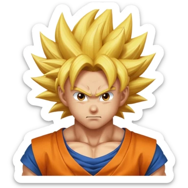 Super saiyan goku sticker